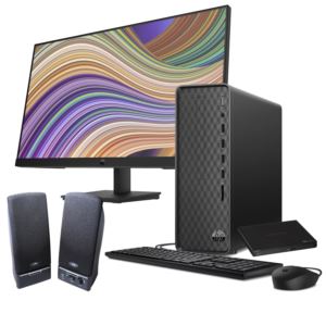 Desktop+Core+i5+PC+%2B+27%22+FHD+Monitor+and+speakers