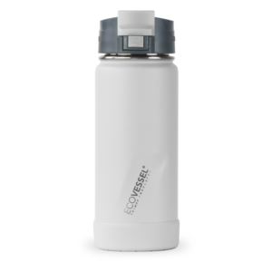 EcoVessel+Perk+16+oz+Insulated+Coffee+Travel+Mug+Tumbler+w%2FTea+Strainer+-+Whiteout
