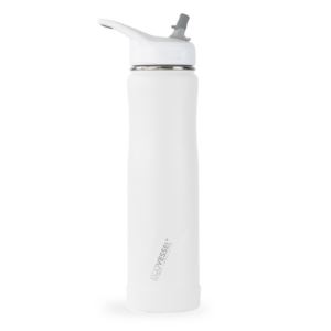 THE+SUMMIT+-++24oz+Stainless+Steel+Insulated+Straw+Water+Bottle+in+Whiteout