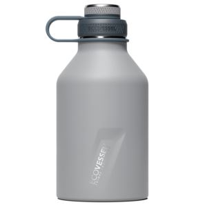 EcoVessel+BOSS+-64oz+TriMax+Triple+Insulated+Growler+w%2F+2-Piece+Screw+Cap+and+Infuser+in+Slate+Gray