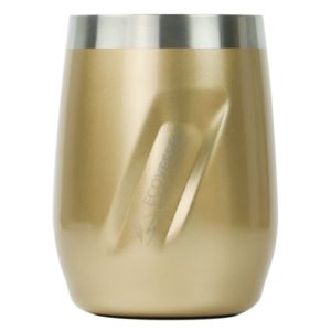 EcoVessel+Port+10+oz+TriMax+Triple+Insulated+Wine+Cup%2FRocks+Glass+w%2FTritan+Lid+-+Gold+Dust
