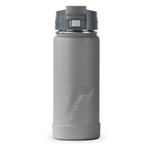 EcoVessel+Perk+16+oz+Insulated+Coffee+Travel+Mug+Tumbler+w%2FTea+Strainer+-+Slate+Grey