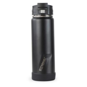 EcoVessel+Perk+20+oz+TriMax+Triple+Insulated+Bottle+w%2FPush-Button+Flip+Lid+-+Black