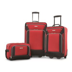 3pc+Fieldbrook+XLT+Nested+Luggage+Set+Red%2FBlack