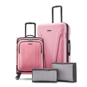 Troupe+Duo+4pc+Hardside%2FSoftside+Travel+System+Pink+Lemonade