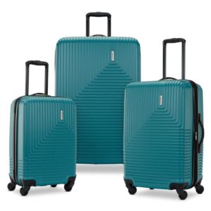 Groove+3pc+Hardside+Spinner+Set+Teal