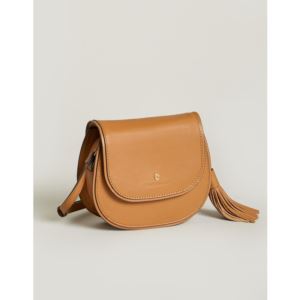 Siren+Saddle+Leather+Crossbody+in+Pecan