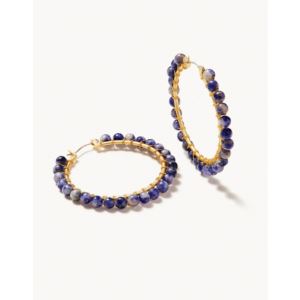 Beaded+Hoop+Earrings
