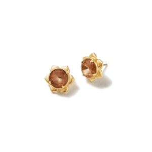 Magnolia+Stud+Earrings+-+Rose