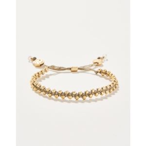 Friendship+Bracelet+Metallic+Gold%2FGold+Beads