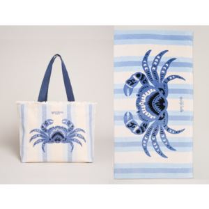 Blue+Crab+Beach+Towel+and+Tote