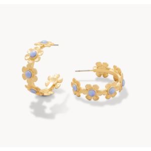 Primrose+Hoop+Earrings+-+Blue+Chalcedony