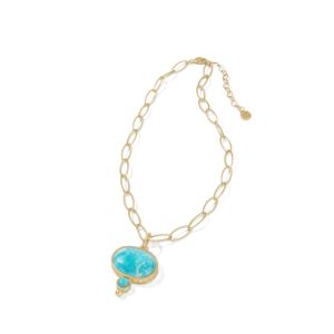 Naia+Chunky+20%22+Necklace+-+Turquoise