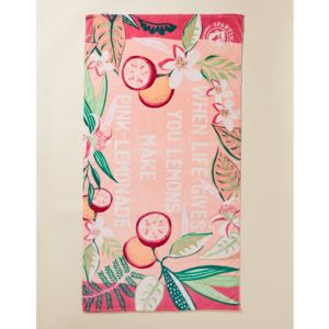 Pink+Lemonade+Beach+Towel