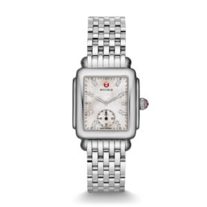 Ladies+Deco+16+Silver-Tone+Watch+Diamond+%26+Mother+of+Pearl+Dial