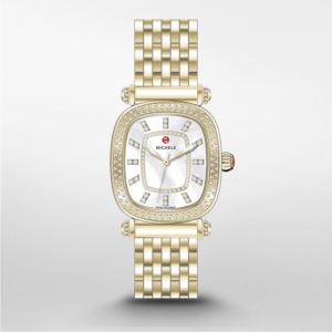 Ladies+Caber+Isle+18k+Gold+Diamond+Watch+Mother-of-Pearl+Dial