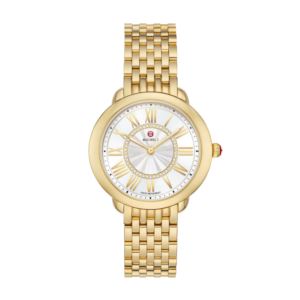 Ladies%27+Serein+Mid+18K+Gold+Stainless+Steel+Diamond+Watch+Silver+Dial