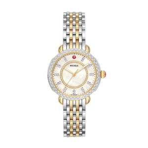 Ladies+Sidney+Classic+Two-Tone+150+Diamond+Watch+White+MOP+Dial