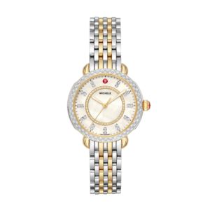 Ladies+Sidney+Classic+Two-Tone+150+Diamond+Watch+White+MOP+Dial