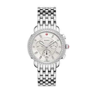 Sidney+Silver-Tone+Diamond+Bracelet+Watch+117+Diamonds