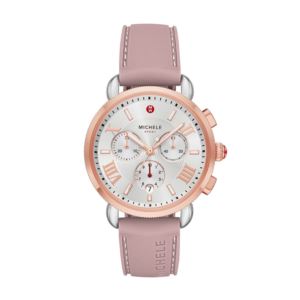 Ladies+Sporty+Sport+Sail+2-Tone+Pink+Strap+Watch+Silver+Dial