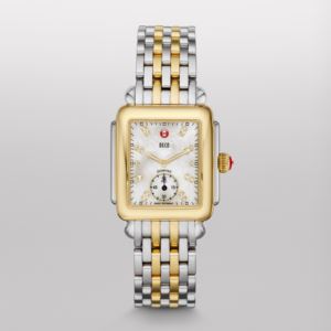 Ladies+Deco+16+Two-Tone+Watch+Diamond+%26+Mother+of+Pearl+Dial