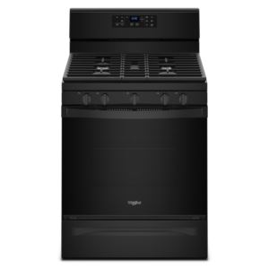 Large+5.3+Cu+Ft+Self+Cleaning+Gas+Range+w%2F+Frozen+Bake+Black