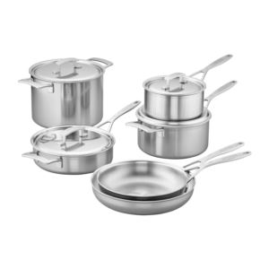 Industry+10pc+Stainless+Steel+Cookware+Set