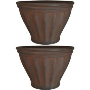 16%22+Charlotte+Outdoor+Flowerpot+Planter+2-Pack