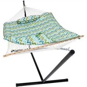 Rope+Hammock+Combo+with+Stand%2C+Pad+and+Pillow