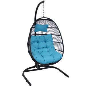 Julia+Hanging+Egg+Chair+w%2FCushion+%26+Stand