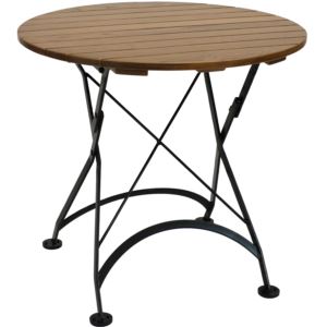 European+Wood+Folding+Round+Bistro+Table