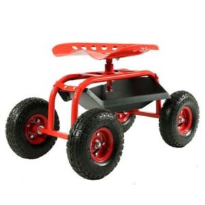 Rolling+Shop+Cart+with+360+Degree+Swivel+Seat+%26+Tool+Tray