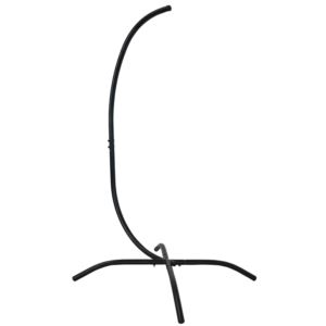 Sunnydaze+Steel+Egg+Chair+Stand+with+Curved+Leg+Base+-+81-Inch