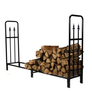 6+%27+Decorative+Firewood+Log+Rack+%26+Cover+Combo
