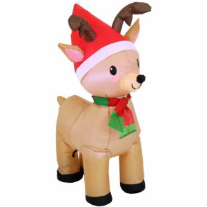 Santa%27s+Reindeer+Christmas+Inflatable+Yard+Decoration+-+3.5+ft