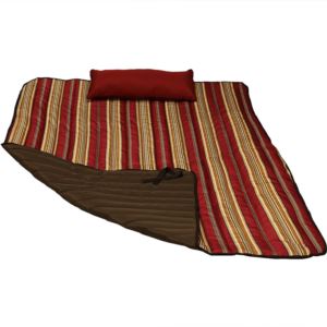 Sunnydaze+Quilted+Hammock+Pad+and+Pillow+Set+-+Awning+Stripe