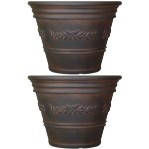 13%22+Laurel+Outdoor+Flowerpot+Planter++2-Pack