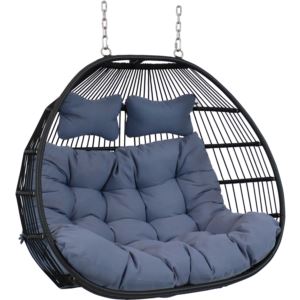 Liza+Loveseat+Egg+Chair+with+Cushions