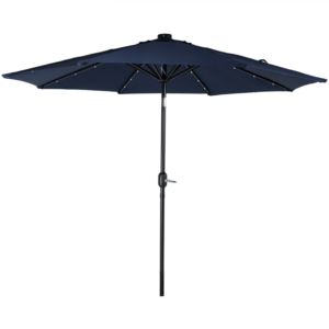 Solar+Patio+Umbrella+-+Tilt+and+Crank+-+Aluminum