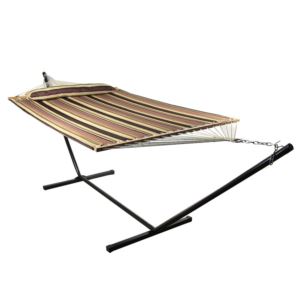 2-Person+Quilted+Hammock+w%2FStand