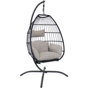 Oliver+Hanging+Egg+Chair+w%2FCushions+%26+Stand