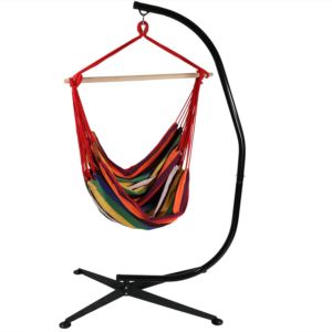 Sunnydaze+Extra+Large+Extra+Large+Hammock+Chair+Swing+%26+Stand+Set+-+Sunset