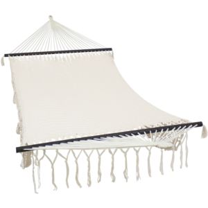 Sunnydaze+American+Deluxe-Style+Mayan+Hammock+with+Spreader+Bars+-+Natural