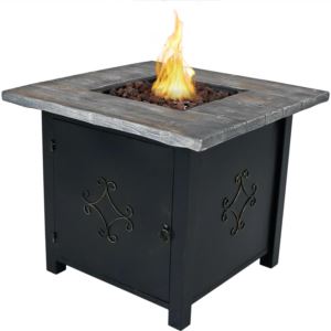 Square+Propane+Gas+Fire+Pit+Table+with+Lava+Rocks+-+30-Inch