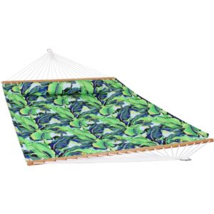 Sunnydaze+Spreader+Bar+Hammock+-+Exotic+Foliage