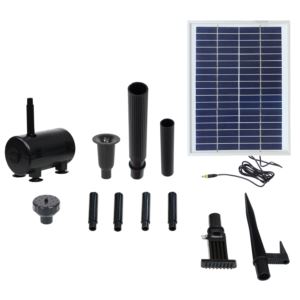 132+GPH+Solar+Pump+and+Panel+Kit+with+2+Spray+Heads+-+56+in+Lift