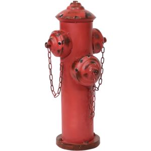 Fire+Hydrant+Metal+Outdoor+Statue+-+21.5+in