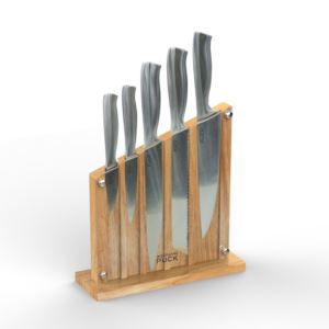 6pc+Fully+Forged+Stainless+Steel+Knife+Block+Set