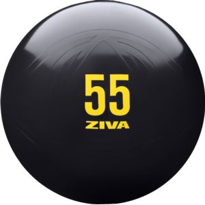 55cm+Anti-Burst+Core+Fit+Ball+w%2F+Hand+Pump+Black%2FYellow